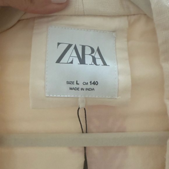 Zara Cream Embroidered Women's Jacket - Picture 3 of 7